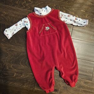 Kissy Kissy Christmas Outfit, Size 12-18mo